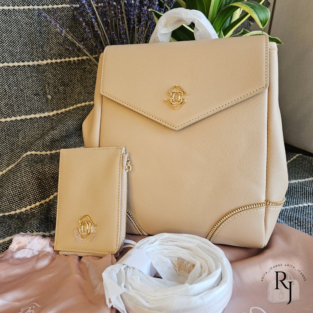 #20 Glass Ladder & Co - Mini Convertible Backpack and keychain Wallet - Oat